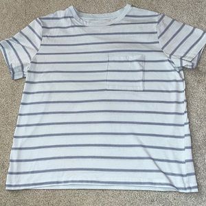Light Blue Striped Tee